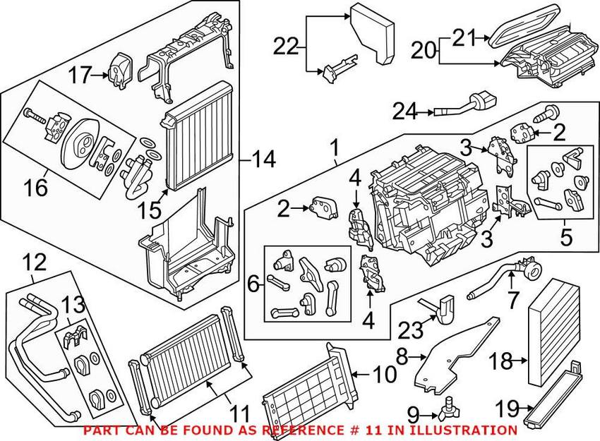 Audi HVAC Heater Core 4H0898037